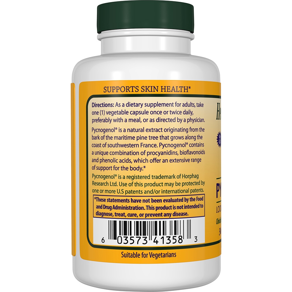 Pycnogenol 30 mg. - Cápsulas vegetarianas 180 Healthy Origins - Imagem 3