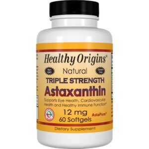 Comprar força tripla de astaxantina natural 12 mg. - 60 softgels healthy origins preço no brasil astaxantina suplementos nutricionais suplemento importado loja 1 online promoção -