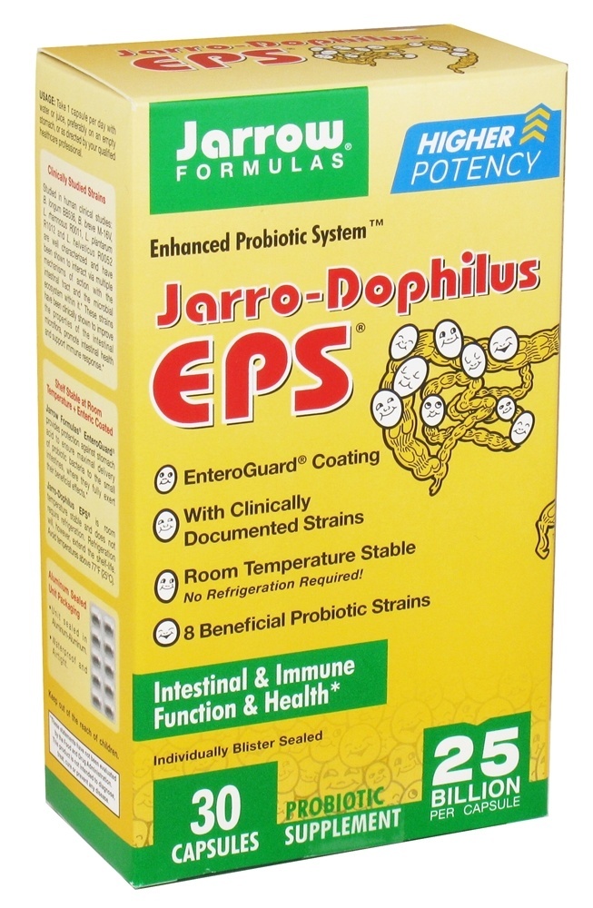 Jarro-Dophilus EPS Sistema Probiótico Aprimorado 25 Bilhões de UFC - Cápsulas 30 Jarrow Formulas