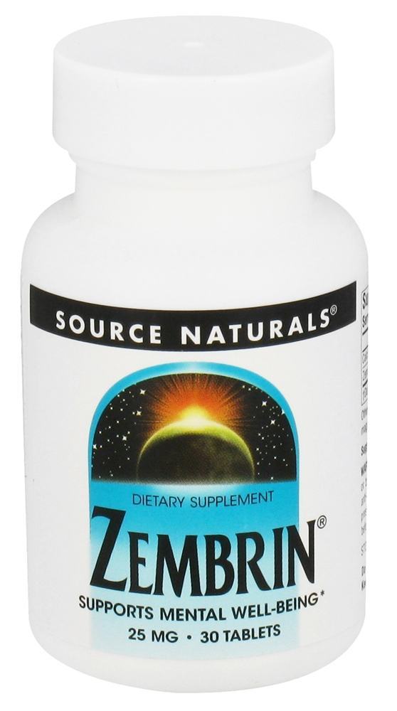 Zembrin - Suporta Bem Estar Mental 25 mg. - 30 Tablets Source Naturals