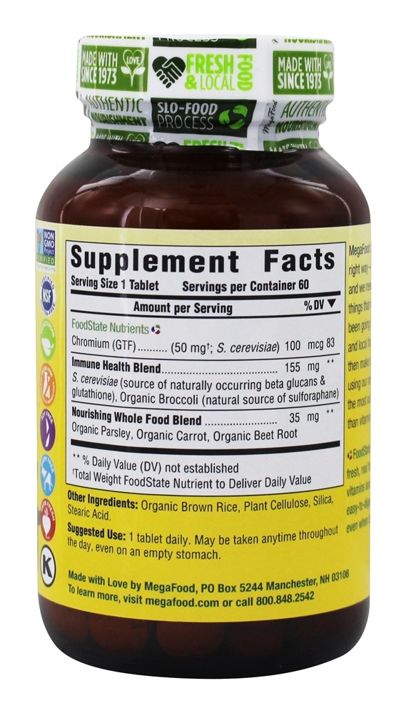 Cromo GTF - 60 Tablets MegaFood - Imagem 2