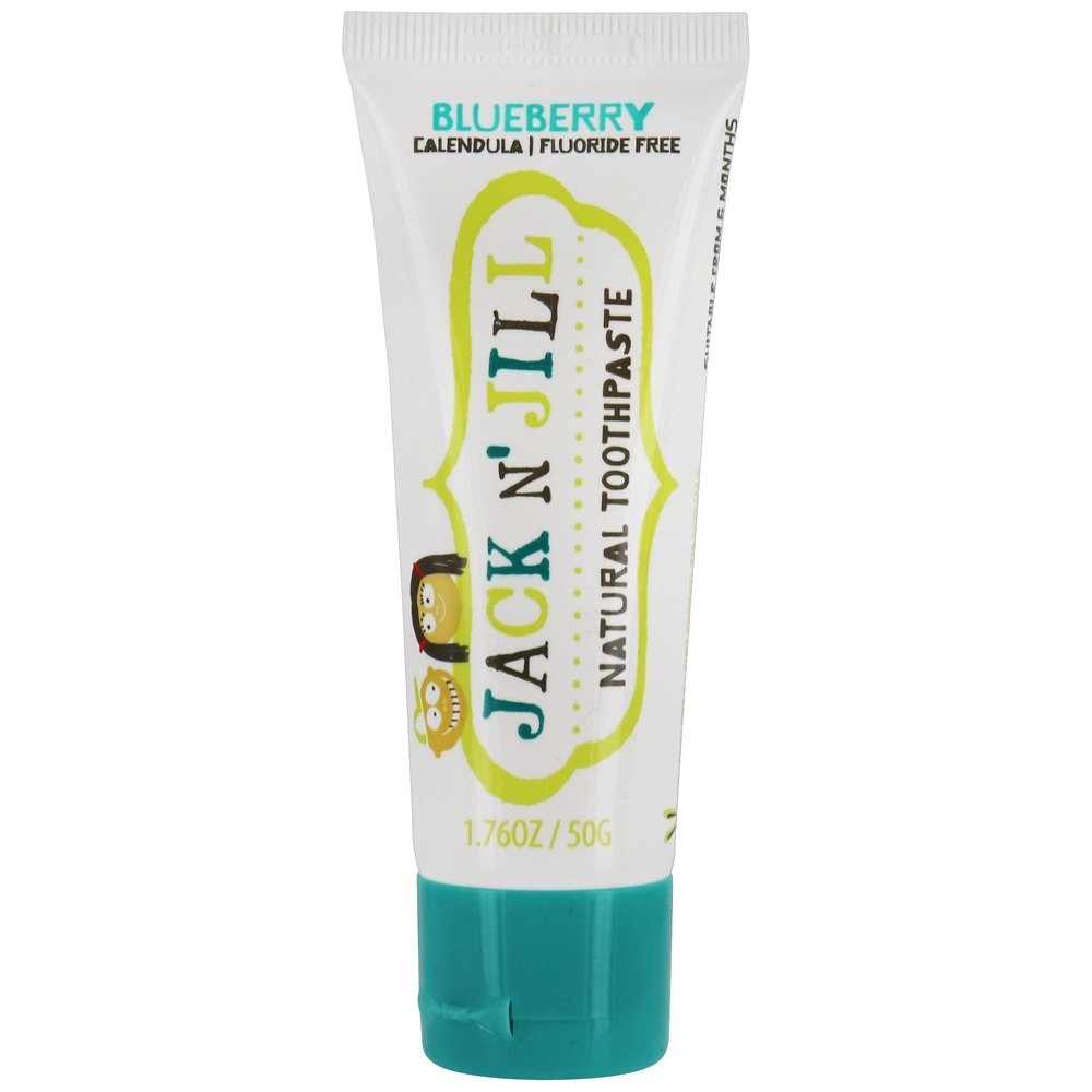 Creme dental com calêndula e mirtilo sem flúor - 1.76 oz. Jack N' Jill
