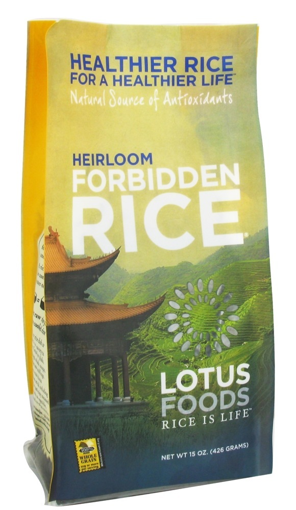 Arroz preto proibido da herança - 15 oz. Lotus Foods