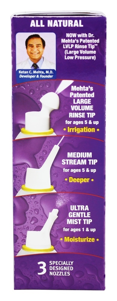 Lavagem nasal com spray salino NasaMist - 6 fl. oz. NeilMed Pharmaceuticals - Imagem 4