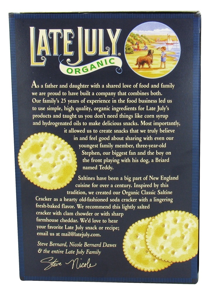 Bolachas Salgadas Clássicas - 6 oz. Late July Snacks - Imagem 3