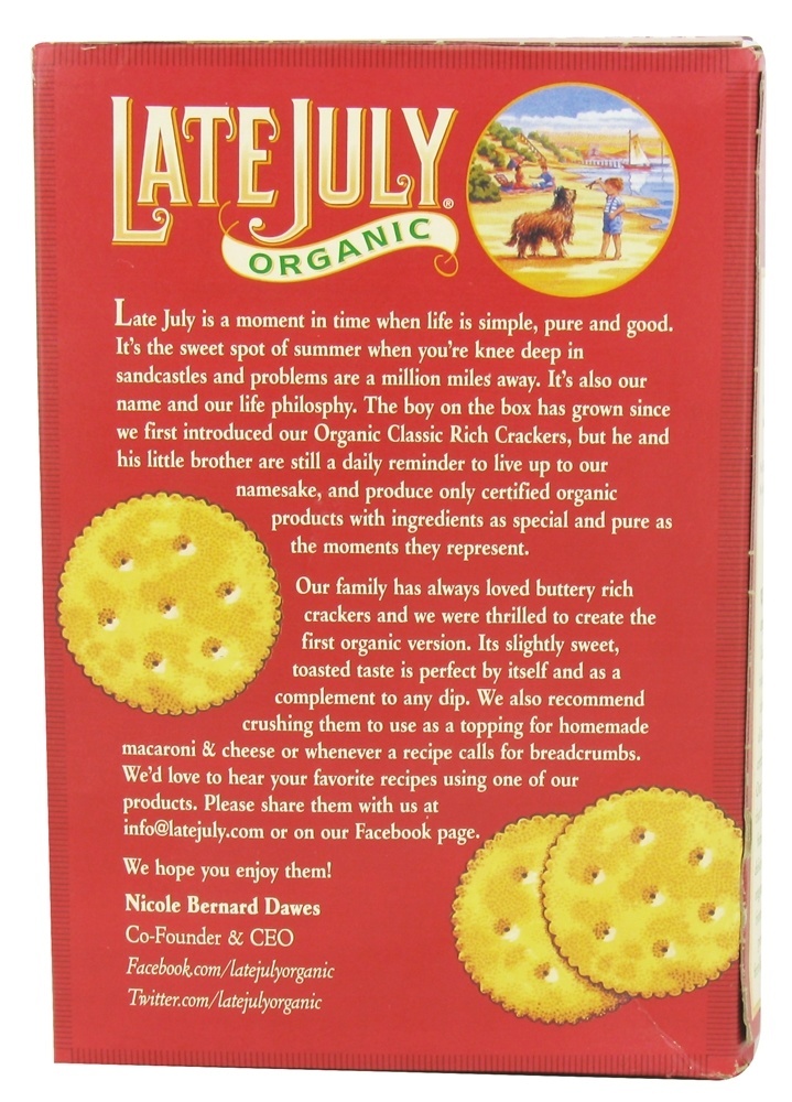 Bolachas ricas clássicas - 6 oz. Late July Snacks - Imagem 3