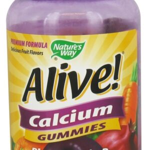Gummies de cálcio vivo mais vitamina D3 - 60 Gummies Nature's Way
