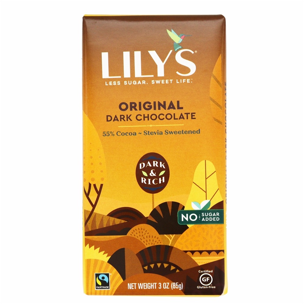 Barra de chocolate escura 55 % Original de cacau - 3 oz. Lily's