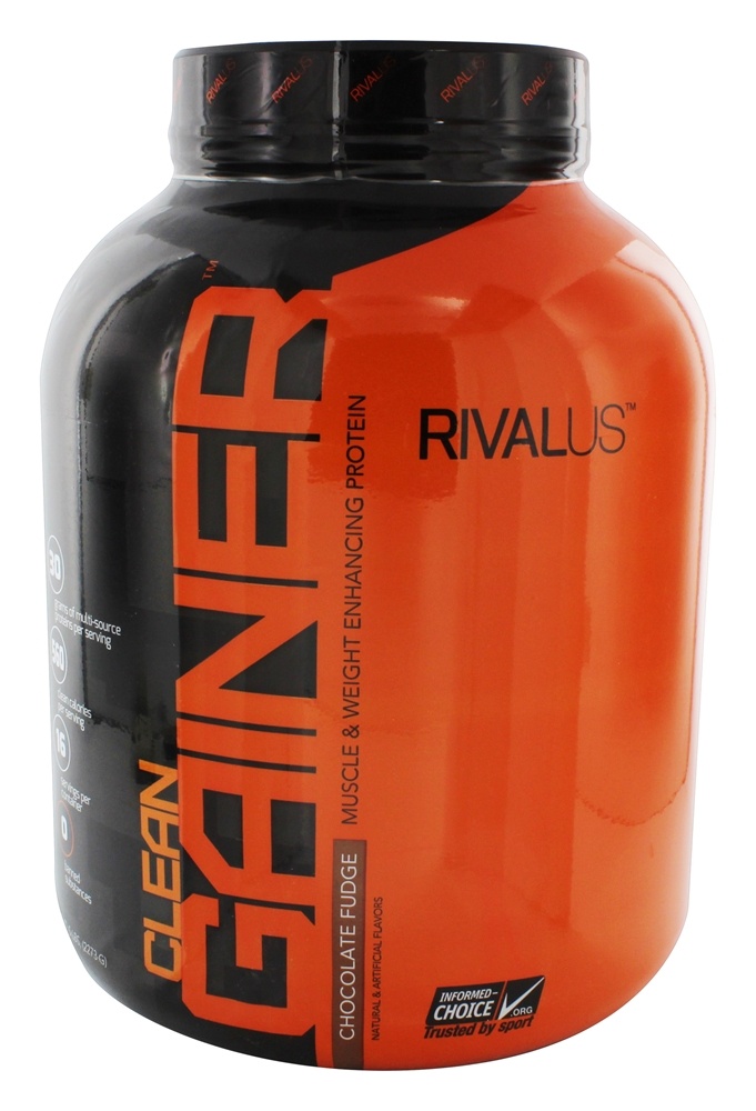 Limpar Gainer Músculo e Peso Melhorar Proteína Pó Chocolate Falsificar - 5 lbs. Rivalus