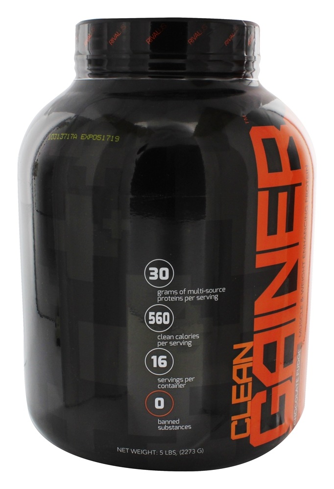 Limpar Gainer Músculo e Peso Melhorar Proteína Pó Chocolate Falsificar - 5 lbs. Rivalus - Imagem 4