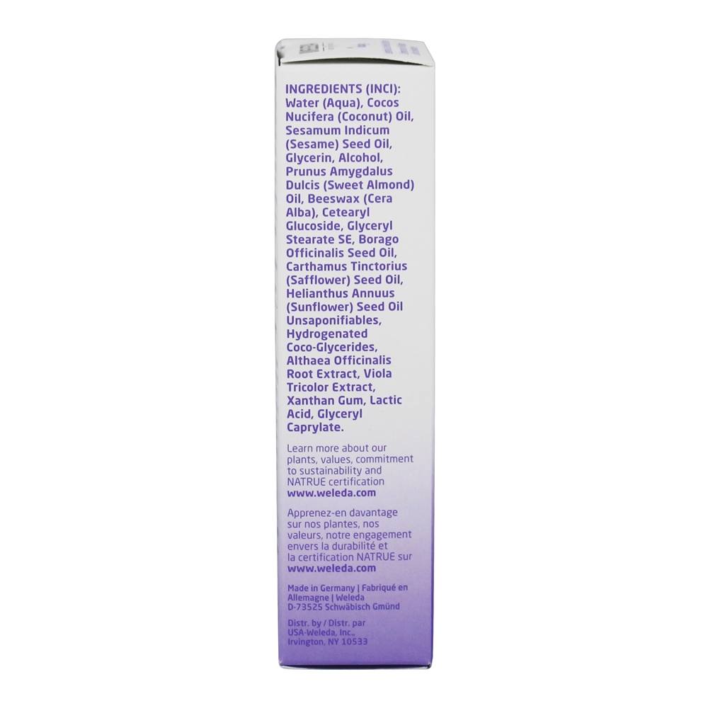 Extratos sensíveis do malva branco do creme de cara do bebê do cuidado - 1.7 fl. oz. Weleda - Imagem 2
