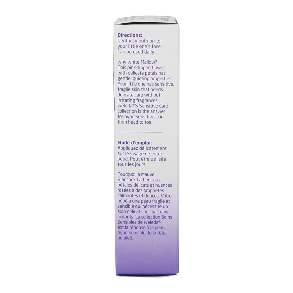 Extratos sensíveis do malva branco do creme de cara do bebê do cuidado - 1.7 fl. oz. Weleda - Imagem 3