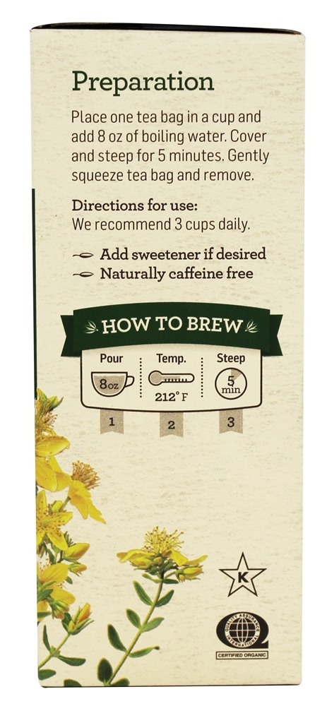 Chá de Erva Orgânica de São João 1.13 oz. - 24 Saquinhos de Chá Alvita - Imagem 4