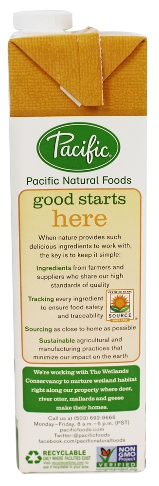Todo o leite de avelã natural Original - 32 fl. oz. Pacific Foods - Imagem 4