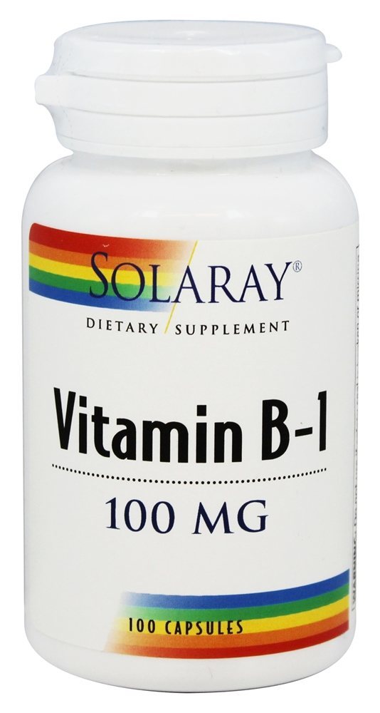 Vitamina B1 100 mg. - Cápsulas 100 Solaray