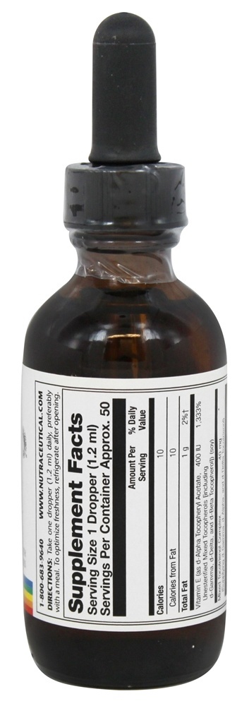 Fonte Natural de Vitamina E 400 - 2 fl. oz. Solaray - Imagem 2