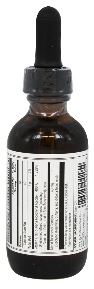 Fonte Natural de Vitamina E 400 - 2 fl. oz. Solaray - Imagem 3