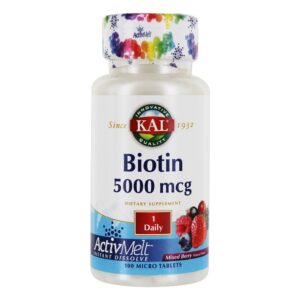 Comprar biotina misturada berry 5000 mcg. - 100 micro tablets kal preço no brasil biotina vitaminas e minerais suplemento importado loja 281 online promoção -