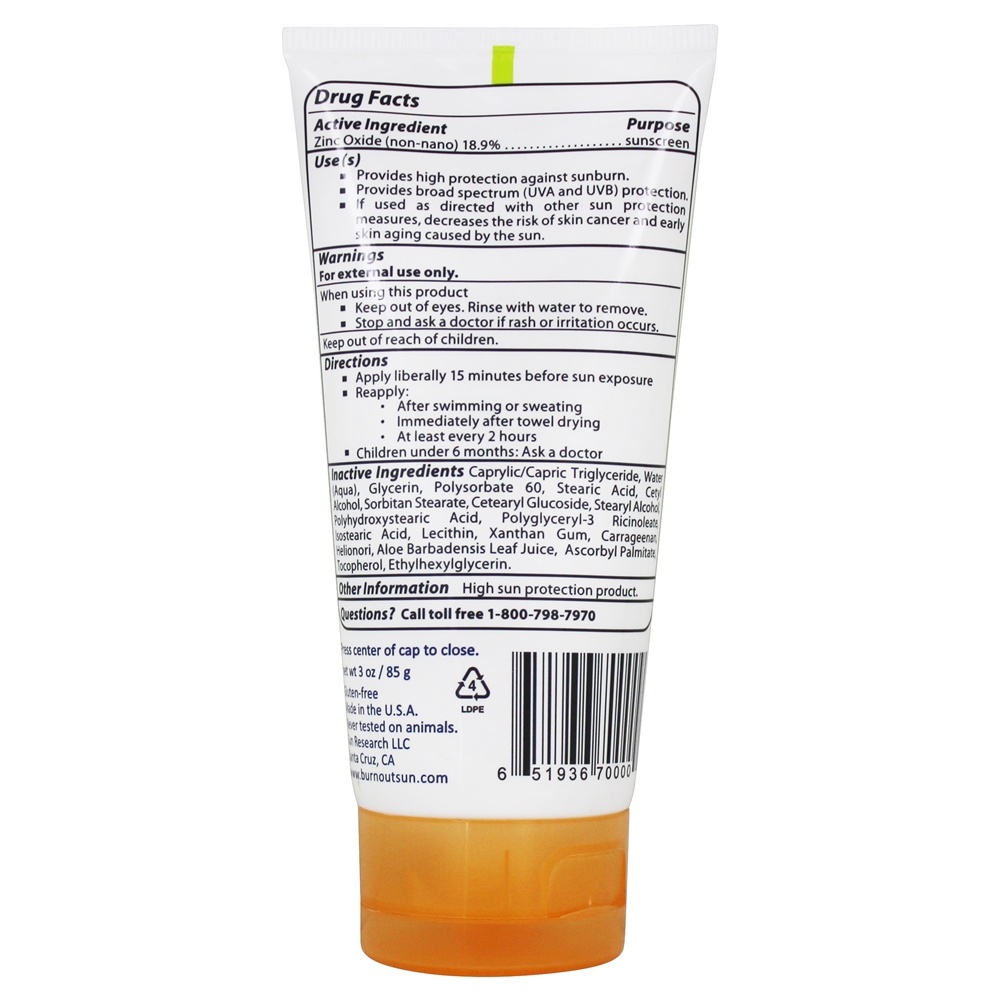 Protetor Solar Eco-Sensível 35 SPF - 3 fl. oz. BurnOut - Imagem 2