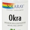 Comprar quiabo 400 mg. - cápsulas vegetarianas 100 solaray preço no brasil ervas suporte urinário suplemento importado loja 9 online promoção -