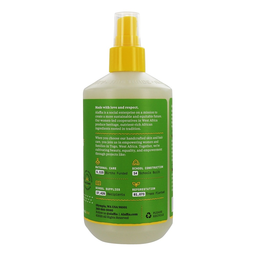 Todos os dias coco coco spray de textura para cabelo puramente aroma de coco - 12 fl. oz. Alaffia - Imagem 3