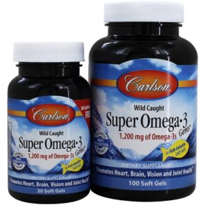 Comprar super omega-3 cápsulas de gelatina de peixe 1200 mg. - 130 softgels carlson labs preço no brasil ômega 3 óleo de peixe suplementos nutricionais suplemento importado loja 27 online promoção -