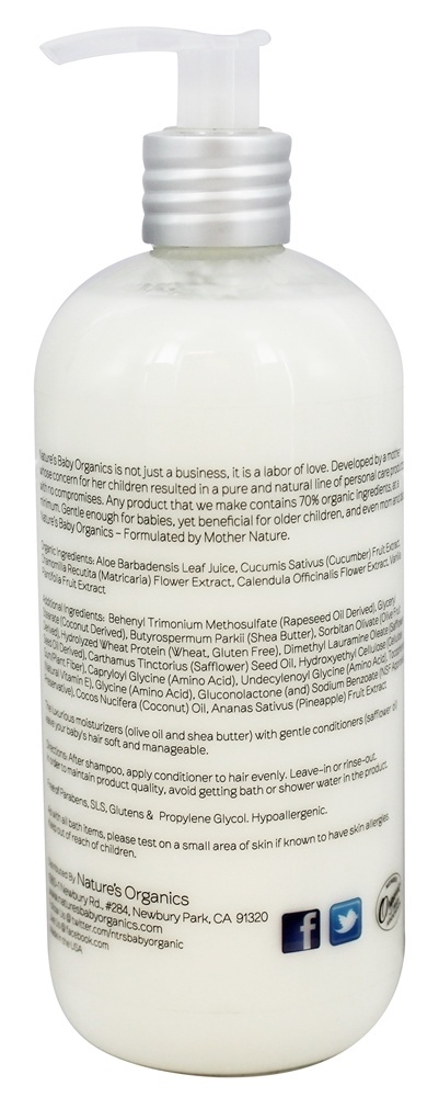 Condicionador & Detangler Coco Ananás - 16 fl. oz. Nature's Ba - Imagem 2