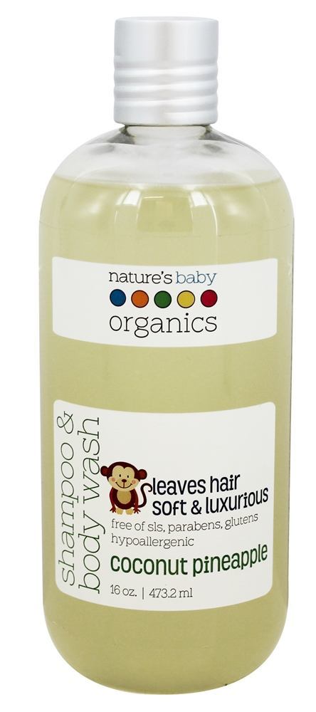 Shampoo e sabonete líquido Coco Abacaxi - 16 fl. oz. Nature's Ba