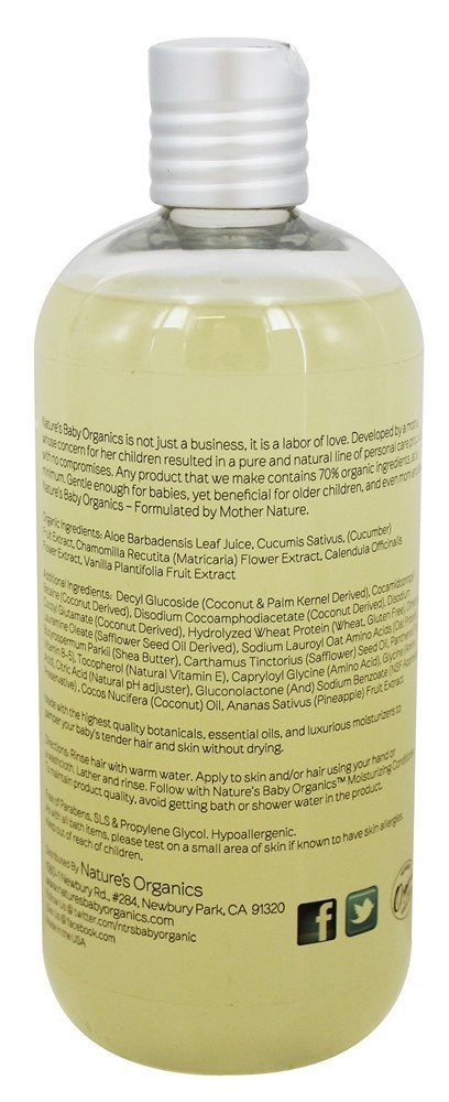 Shampoo e sabonete líquido Coco Abacaxi - 16 fl. oz. Nature's Ba - Imagem 2