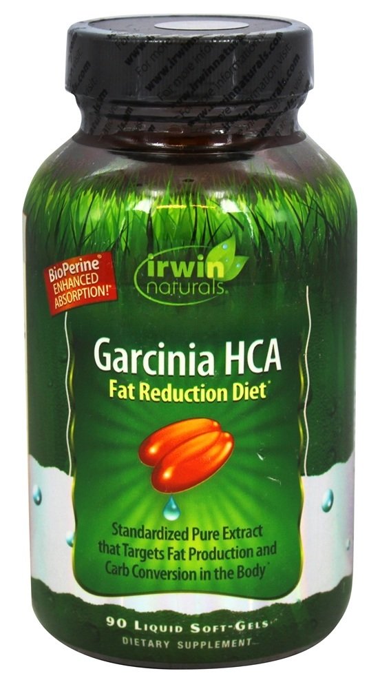 Dieta de redução de gordura de Garcinia HCA - 90 Softgels Irwin Naturals