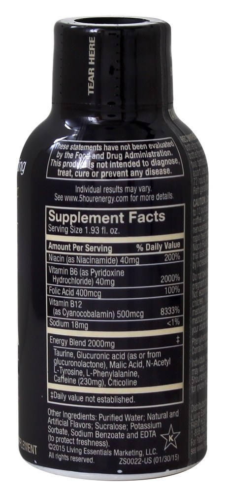 Uva Extra Resistente - 1.93 fl. oz. 5-Hour Energy - Imagem 2