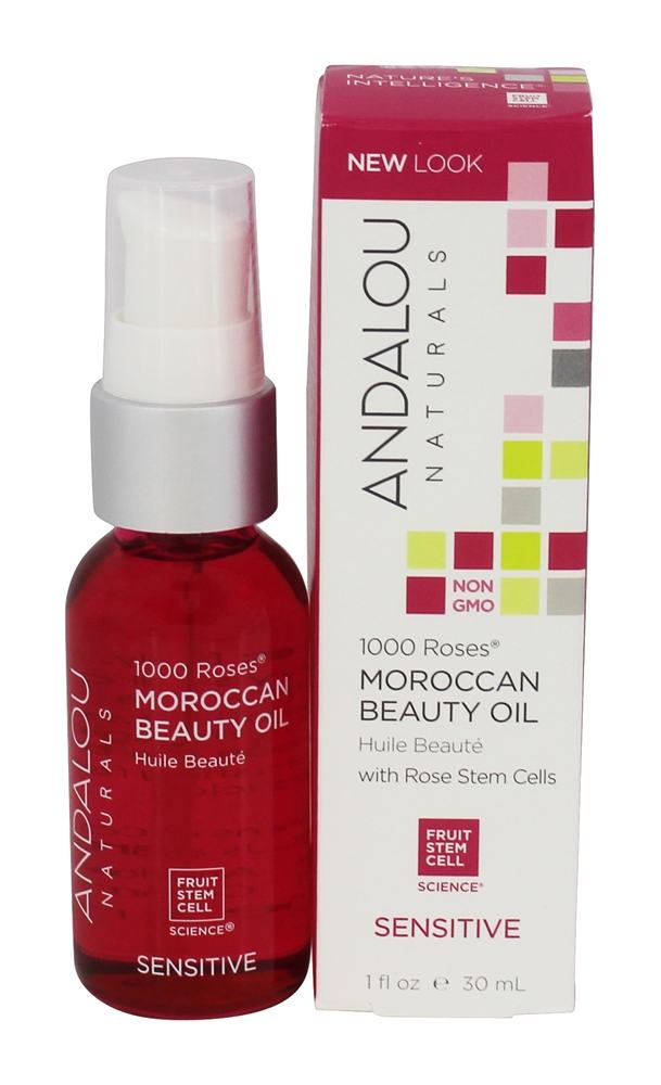 1000 Rosas Marroquino Beleza óleo com Rosa Haste Células - 1 fl. oz. Andalou Naturals