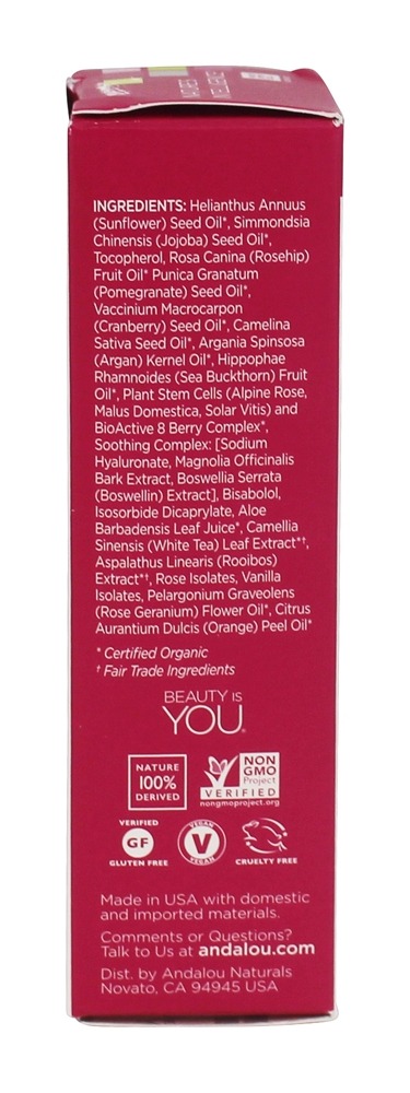 1000 Rosas Marroquino Beleza óleo com Rosa Haste Células - 1 fl. oz. Andalou Naturals - Imagem 2