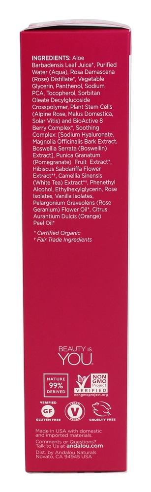 1000 Rosas Floral Toner com Rosa Haste Células - 6 fl. oz. Andalou Naturals - Imagem 2