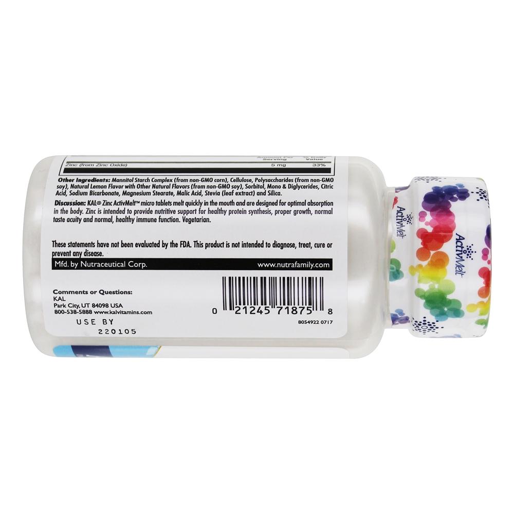 Limão Doce de Zinco 5 mg. - 60 Tablet (s) Kal - Imagem 3