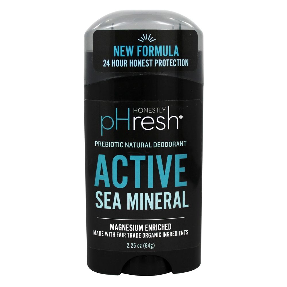 Mineral de mar ativo do desodorizante dos homens naturais Prebiotic livres de alumínio - 2.25 oz. Honestly pHresh