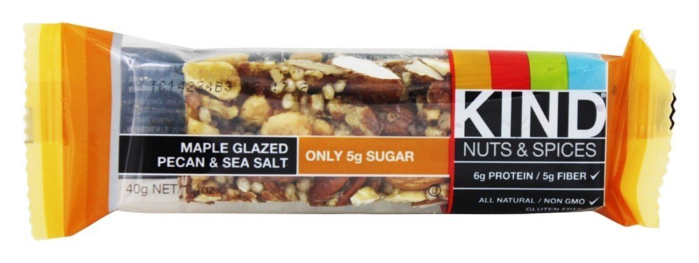 Nozes e Especiarias Bar Bege Nozes Pecan & Mar Salgado - 1.4 oz. Kind Bar