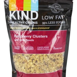 Clusters de framboesa grãos saudáveis com sementes de Chia - 11 oz. Kind Bar