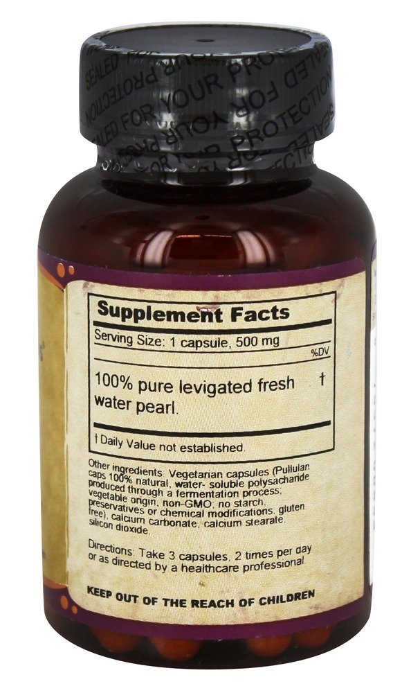 Pearl Powder 500 mg. - Cápsulas vegetarianas 100 Dragon Herbs - Imagem 2