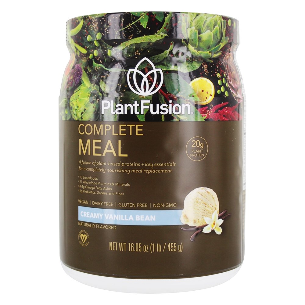 Feijão de baunilha cremoso de proteína vegetal completa - 1 lb. PlantFusion