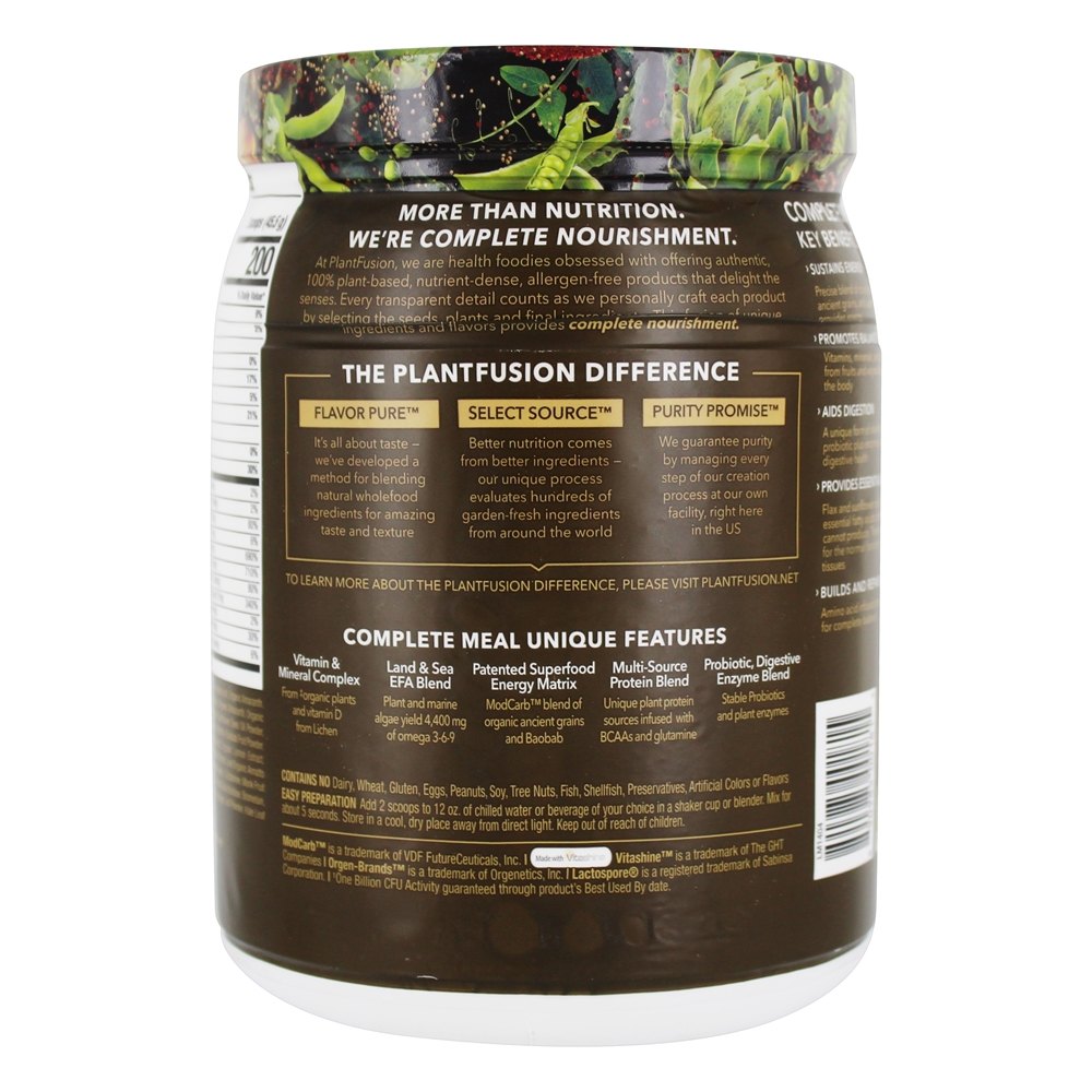 Feijão de baunilha cremoso de proteína vegetal completa - 1 lb. PlantFusion - Imagem 3