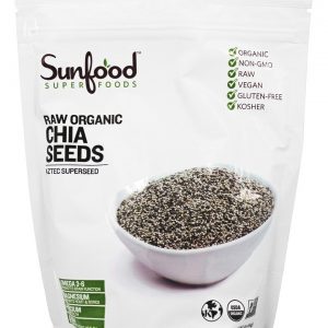 Comprar sementes de chia orgânica raw 454 g. - 1 lb. Sunfood superfoods preço no brasil alimentos & lanches sementes de chia suplemento importado loja 115 online promoção -