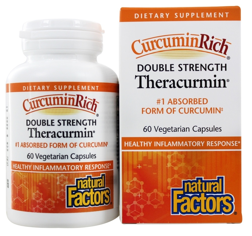 Teracurmina de força dupla 60 mg. - Cápsulas vegetarianas 60 Natural Factors