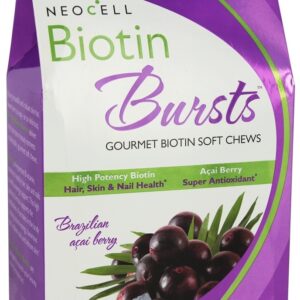 Comprar biotin bursts de açaí 10000 mcg. - 30 mastigação suave neocell preço no brasil biotina vitaminas e minerais suplemento importado loja 63 online promoção -