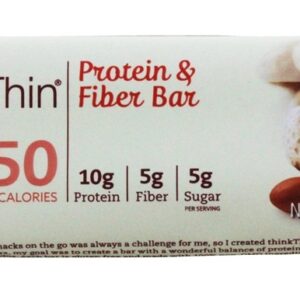 Comprar thinkthin inclinar proteína & fibra bar chunky chocolate amendoim - 1. 41 oz. Think products preço no brasil barras de proteínas barras nutricionais suplemento importado loja 89 online promoção -