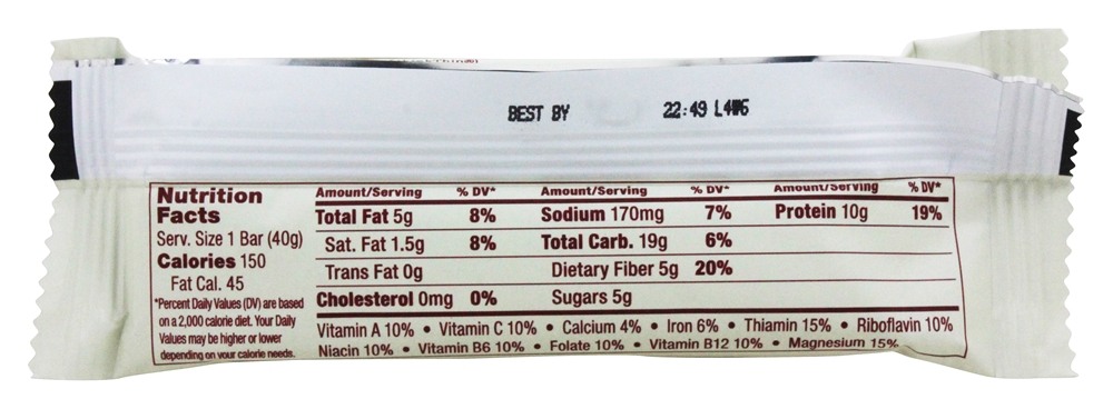 thinkthin Inclinar Proteína & Fibra Bar Chunky Chocolate Amendoim - 1.41 oz. Think Products - Imagem 3