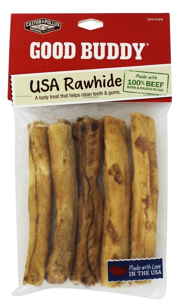 Bom Amigo EUA Rawhide 5 Polegadas Sticks - Pacote 5 Castor & Pollux