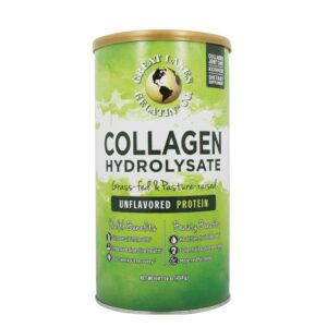 Proteína de colágeno hidrolisado em pó sem sabor - 16 oz. Great Lakes
