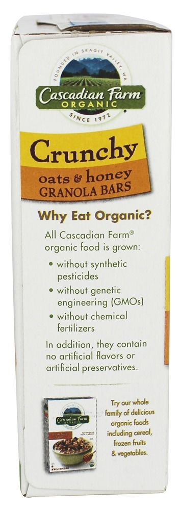 Barras de Granola Orgânica Aveia Crocante e Mel - 10 Barras Cascadian Farm - Imagem 4