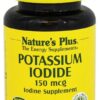 Comprar suplemento de iodeto de potássio 150 mcg. - 100 tablets natures plus preço no brasil potássio vitaminas e minerais suplemento importado loja 11 online promoção -
